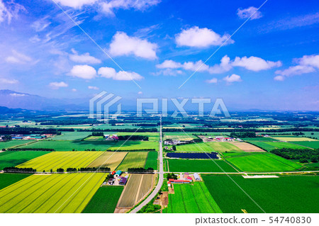 Aerial view of Nakasatsunai village 54740830