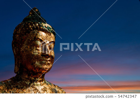 Old Buddha, Asiatic, Gold, Rust Old Buddha, Asiatic, Gold, Rust 54742347