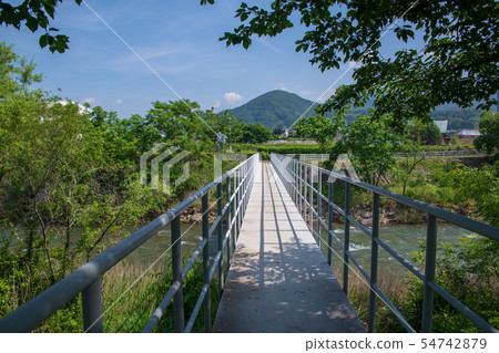 在群馬縣利根郡的Akaya River Mone River Water System Akaya River Minakami Town 54742879