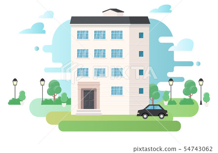 建築矢量圖 - 公寓 54743062