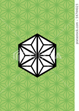 Hemp leaf up New year's card (vertical) without letters, hemp leaf pattern background Hemp leaf up New year's card (vertical) without letters, hemp leaf pattern background 54744023
