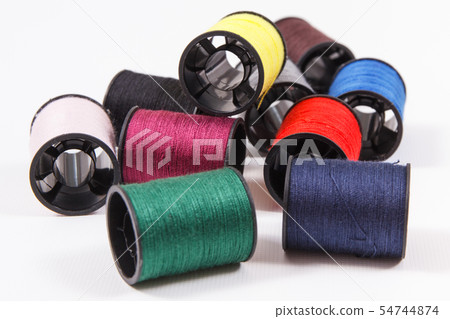 Spools of colorful thread Spools of colorful thread 54744874