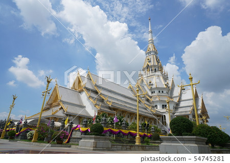 Temple "Wat Sathorn" in Chachongsao Province, Thailand 54745281
