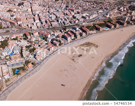 Aerial view of Torredembarra, Spain 54746534