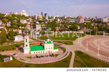 View from drone of Voronezh with Assumption Church View from drone of Voronezh with Assumption Church 54746568
