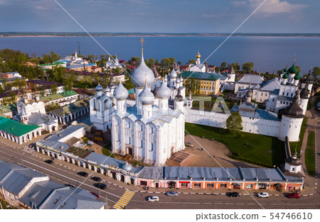 Aerial view of Russian city Rostov 54746610