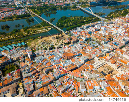 Aerial view of Merida, Spain 54746656