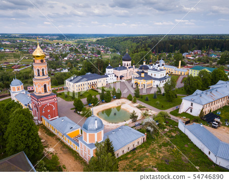 Aerial view of Voznesenskaya Davidovsky poustinia 54746890