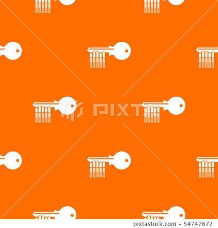 Magnetic key pattern vector orange - Stock Illustration [54747672] - PIXTA