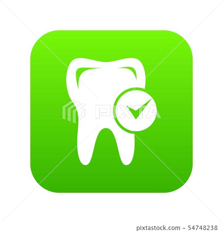 Cavity tooth icon, simple style 54748238