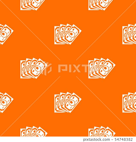 Money pattern vector orange Money pattern vector orange 54748382