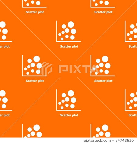 Scatter plot pattern vector orange Scatter plot pattern vector orange 54748630