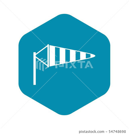 Windsock icon, simple style 54748698