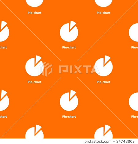 Pie chart pattern vector orange Pie chart pattern vector orange 54748802