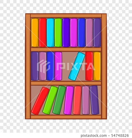 Shelf of books icon, cartoon style Shelf of books icon, cartoon style 54748826
