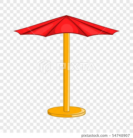Beach umbrella icon, cartoon style 54748907