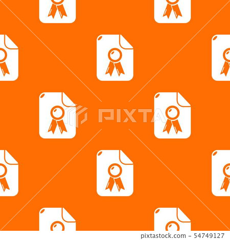 Certificate pattern vector orange 54749127