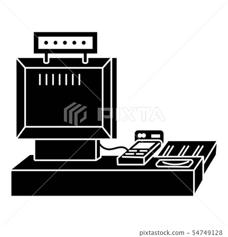 Cash counter icon, simple style 54749128