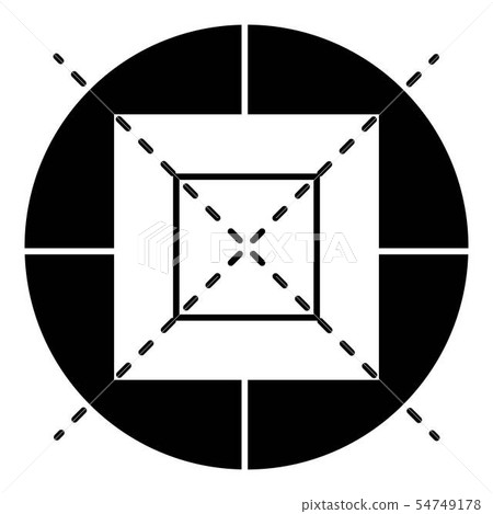 Rifle target icon, simple style Rifle target icon, simple style 54749178
