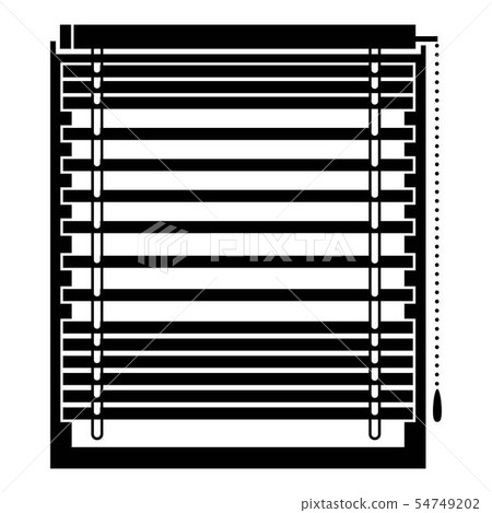 Horizontal jalousie icon, simple style Horizontal jalousie icon, simple style 54749202