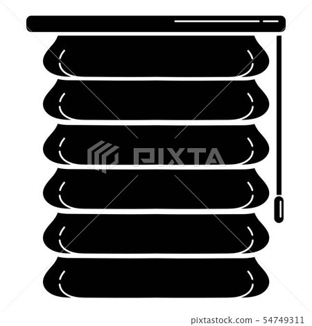 Modern jalousie icon, simple style Modern jalousie icon, simple style 54749311