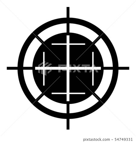 Sniper shooting icon, simple style 54749331