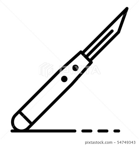 Potter knife icon, outline style Potter knife icon, outline style 54749343