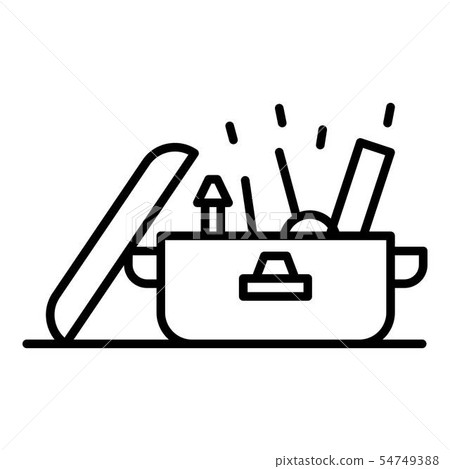Carpenter tool box icon, outline style Carpenter tool box icon, outline style 54749388