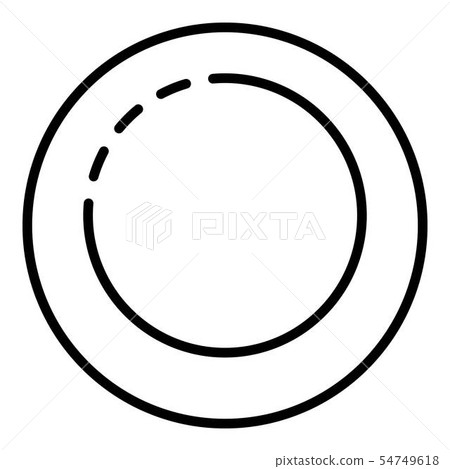Potter plate icon, outline style 54749618
