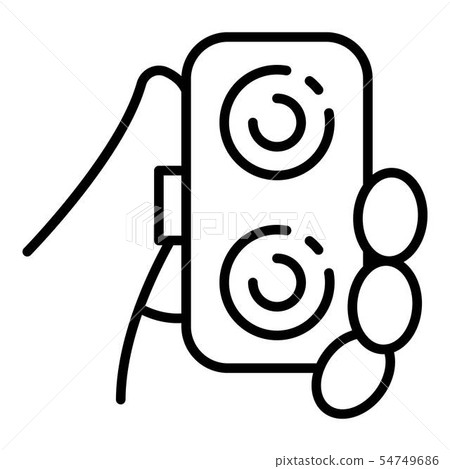 Contact lens box icon, outline style 54749686