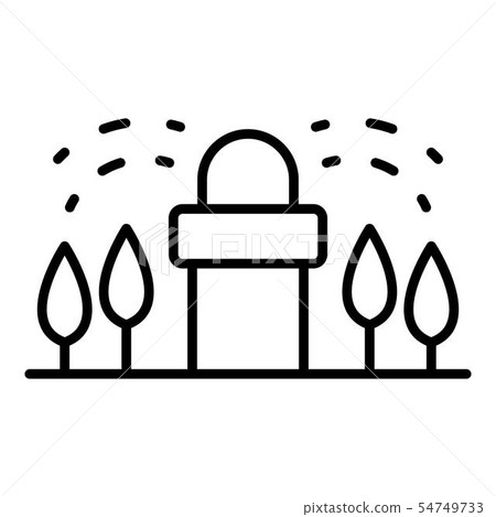 Irrigation tool icon, outline style 54749733
