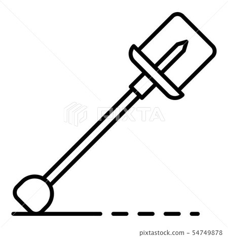 Shovel icon, outline style Shovel icon, outline style 54749878