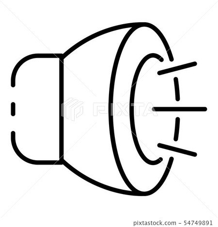 Fog light icon, outline style - Stock Illustration [54749891] - PIXTA