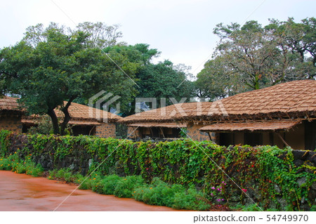 Town folk village, Hanok, thatched house, town, castle wall, Town folk village, Hanok, thatched house, town, castle wall, 54749970