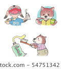 Brushing your pet 54751342