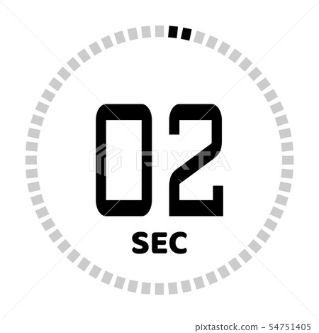 The seconds, stopwatch icon 54751405