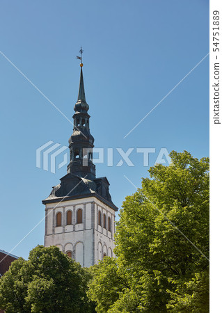 Downtown architecture of old town city of Tallinn Downtown architecture of old town city of Tallinn 54751889
