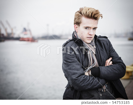 fashion model guy outdoors 54753185