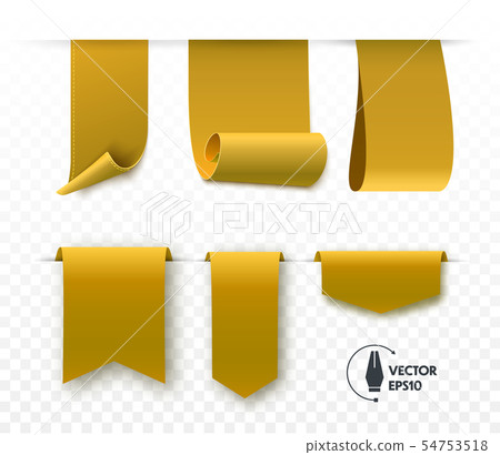 Set of blank labels. Offer tag. 54753518