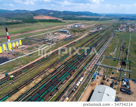 train coal mining export shipment 54754214