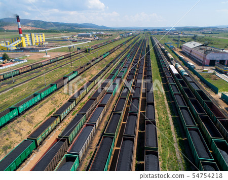 train coal mining export shipment 54754218