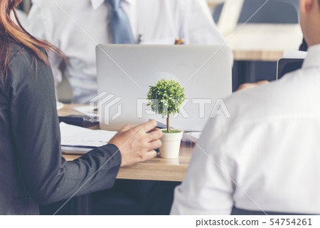 Business Marketing Team Collaborate in office. 54754261