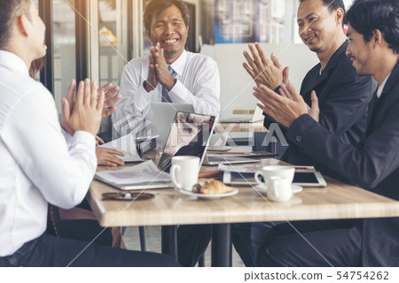 Business Marketing Team Collaborate in office. 54754262