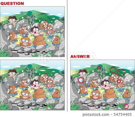 Mistake search quiz, monkey hot spring 54754405