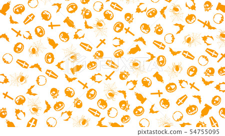 背景 - 萬聖節 - 模式 - 白色 54755095