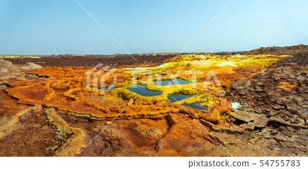 Dallol, Ethiopia. Danakil Depression Dallol, Ethiopia. Danakil Depression 54755783