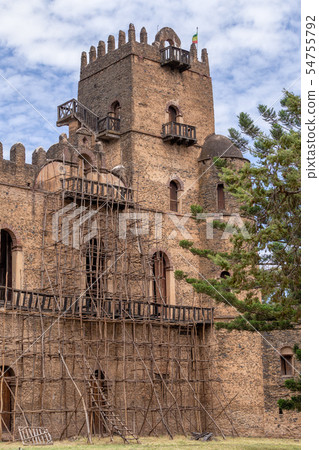 Fasil Ghebbi, castle in Gondar, Ethipia Heritage 54755792