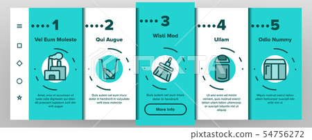 Dumpster, Garbage Container vector Onboarding 54756272
