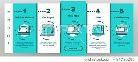 Sewing Machines, Tailor Equipment Vector Onboarding Sewing Machines, Tailor Equipment Vector Onboarding 54756296