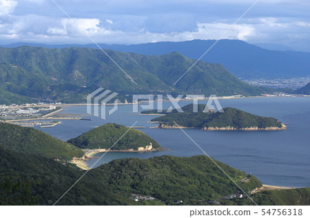 從莊內半島的西海岸到晚上到Nio到Kanonji市 從莊內半島的西海岸到晚上到Nio到Kanonji市 54756318